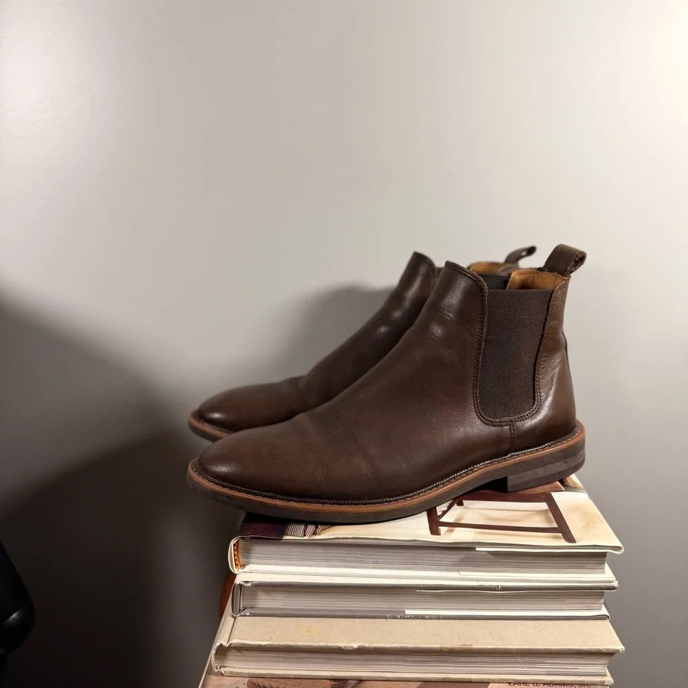 Black Brown Black Crown 1826 Dark Brown Leather Men’s Ankle Boots